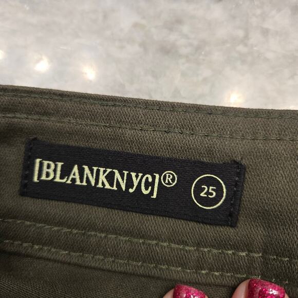 Blank NYC Green Hakuna Matata Pleated High Waist Pants *Revolve Dark Academia - Picture 10 of 15